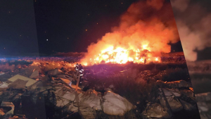 Пожар избухна на Регионалното депо за отпадъци в Русе снощи