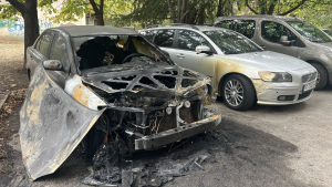 Изгорелият автомобил на русенски паркинг е бил запален умишлено
