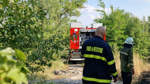 Нов голям пожар край Русе: Горяха сухи треви и храсти в района на Николово