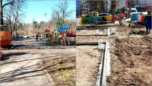 Започна ремонт на две детски площадки в Търговище