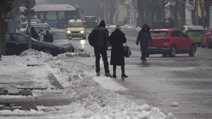 Лед скова Русе след силен нощен дъжд