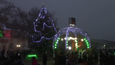 ВИДЕО: С весело тържество запалиха светлините на коледната елха в Сливо поле