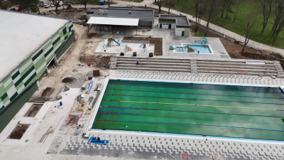 ВИДЕО: Новият плувен комплекс в Русе - готов до месец и половина
