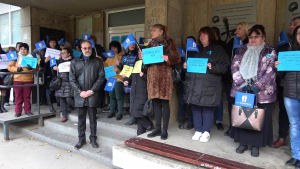 Социални работници в Русе излязоха на едночасова предупредителна стачка
