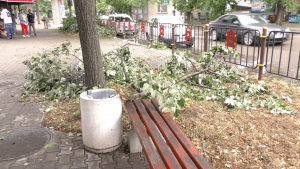 Мощна буря връхлетя Търговище и нанесе големи щети