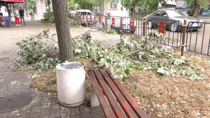 Мощна буря връхлетя Търговище и нанесе големи щети