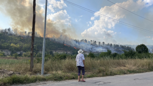 Пожар в Русе: Запалиха се сухи треви край &quot;Долапите&quot;, огнищата са повече от едно