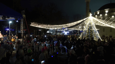 ВИДЕО: Градската елха на Разград грейна с коледна магия